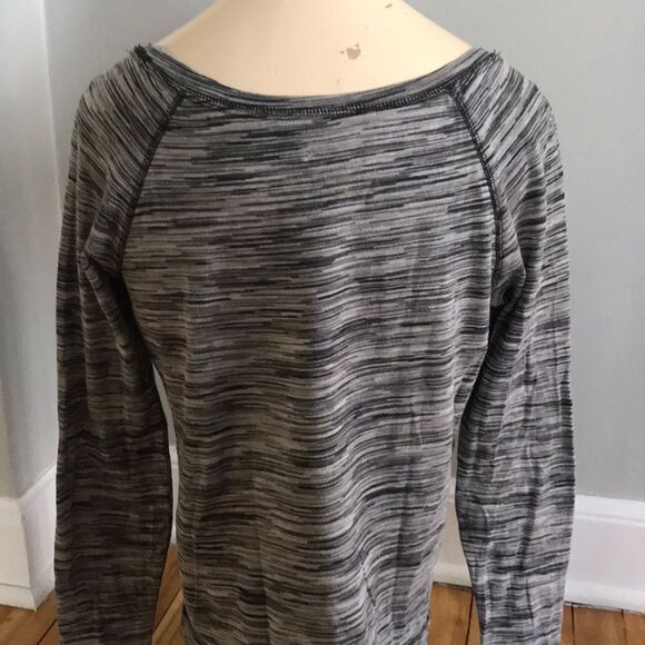 joe fresh marled black/grey stretch knit top, XS - Picture 3 of 3